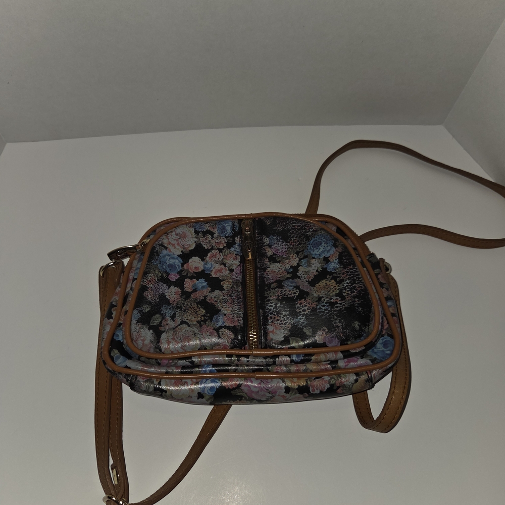 Valentina Crossbody Bag with Tan Accents
